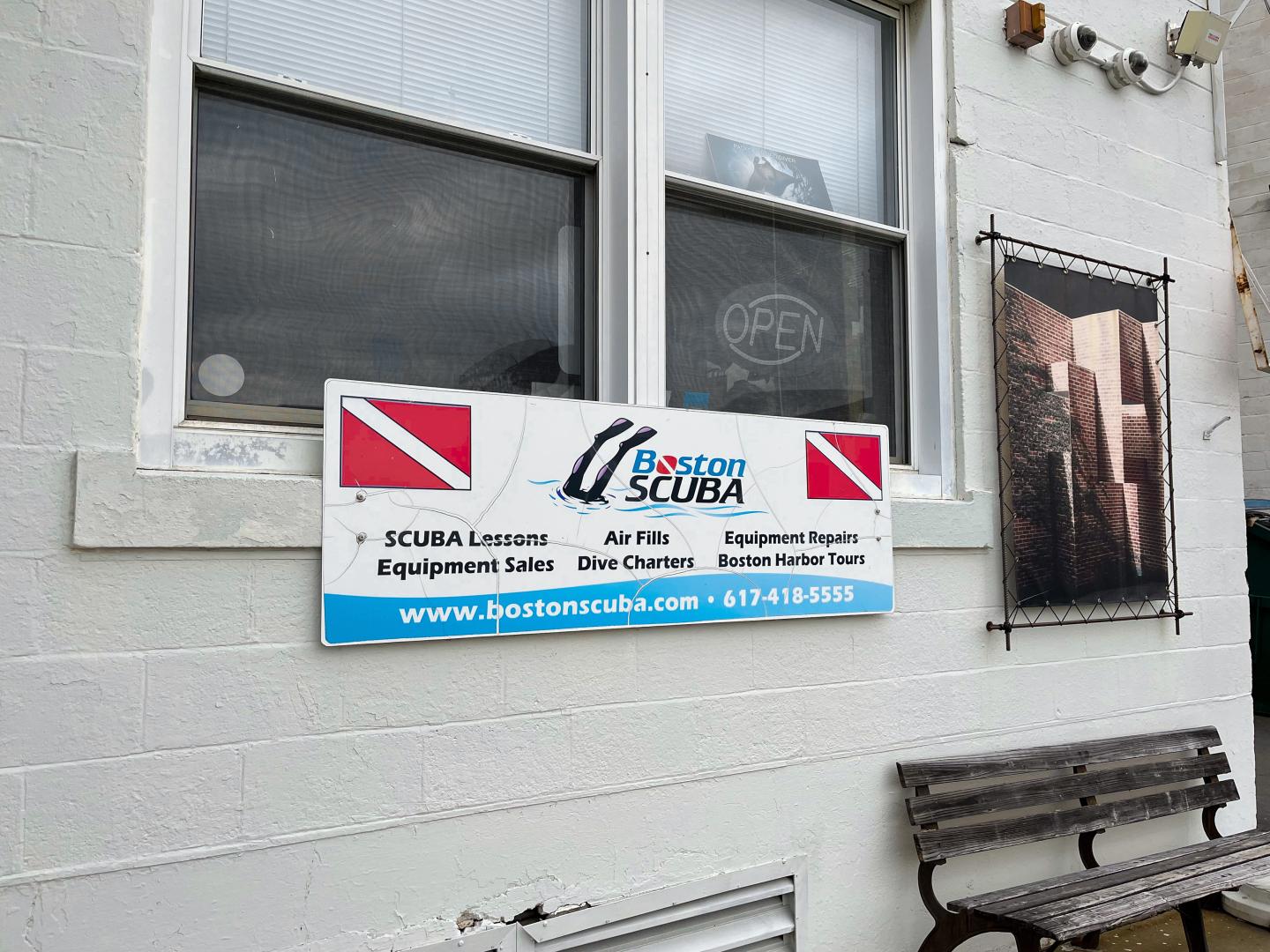 Boston SCUBA sign