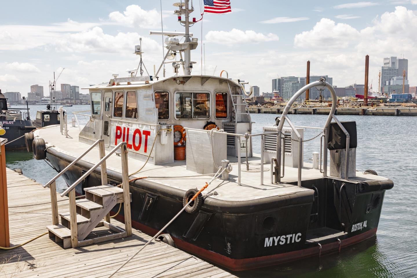 Pilot boat at dock