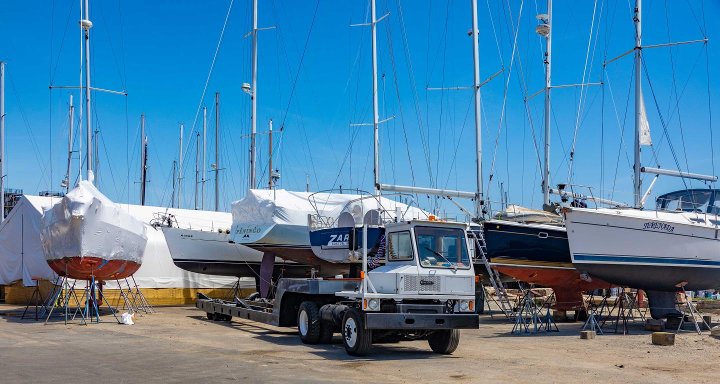 Boat storage at BHSM