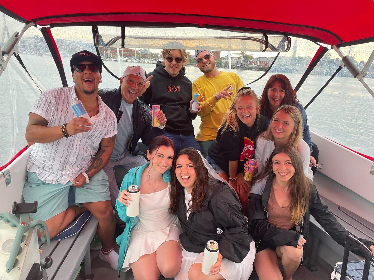 Group of people on a boat