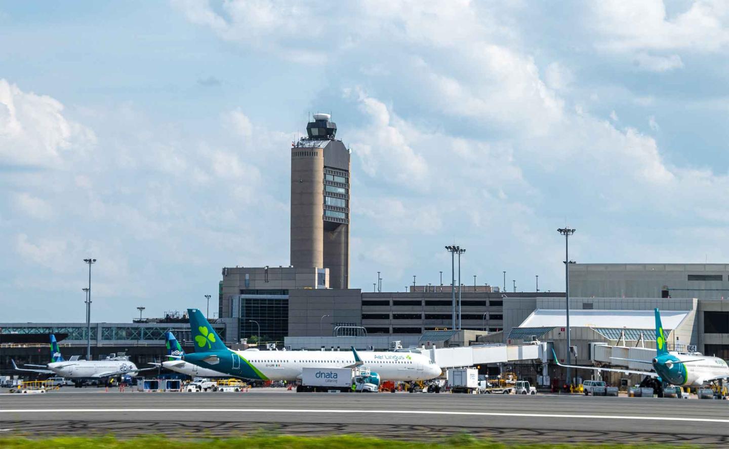 Planes at Boston Airport