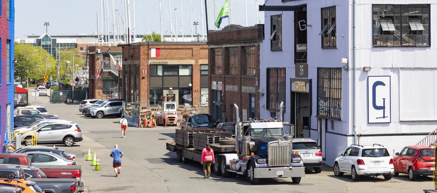 Trucking at Boston Harbor Shipyard and Marina
