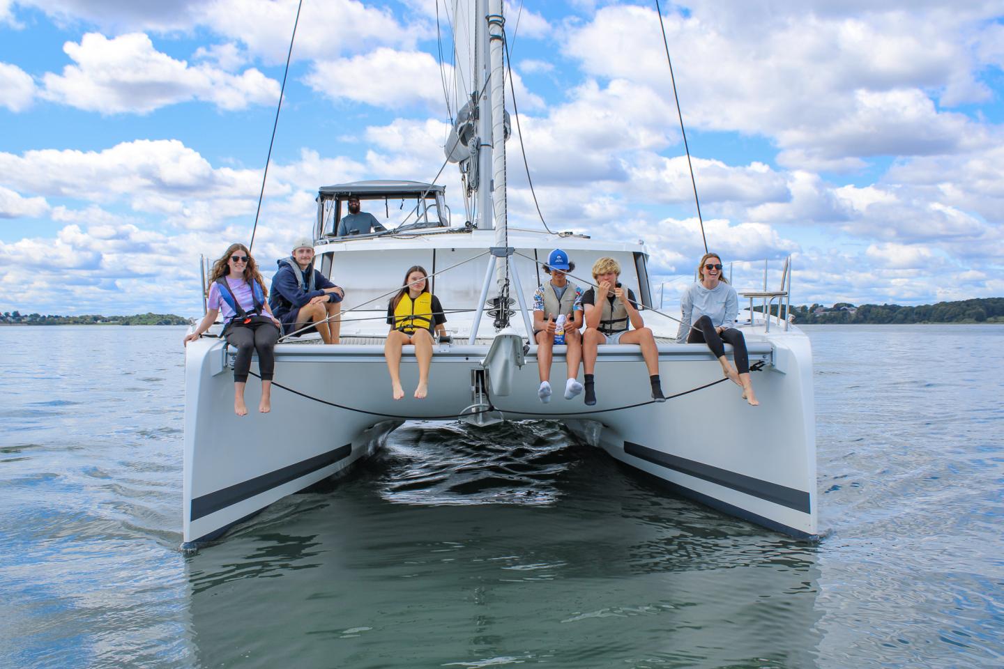 Piers Park Sailing students during Piers to Piers