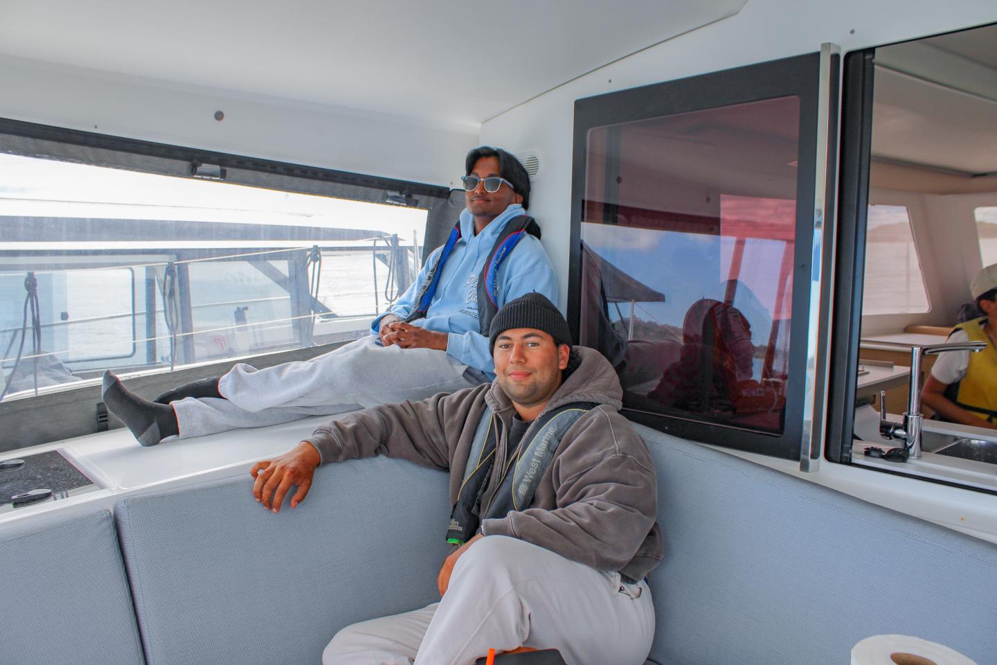 Piers Park Sailing students during Piers to Piers