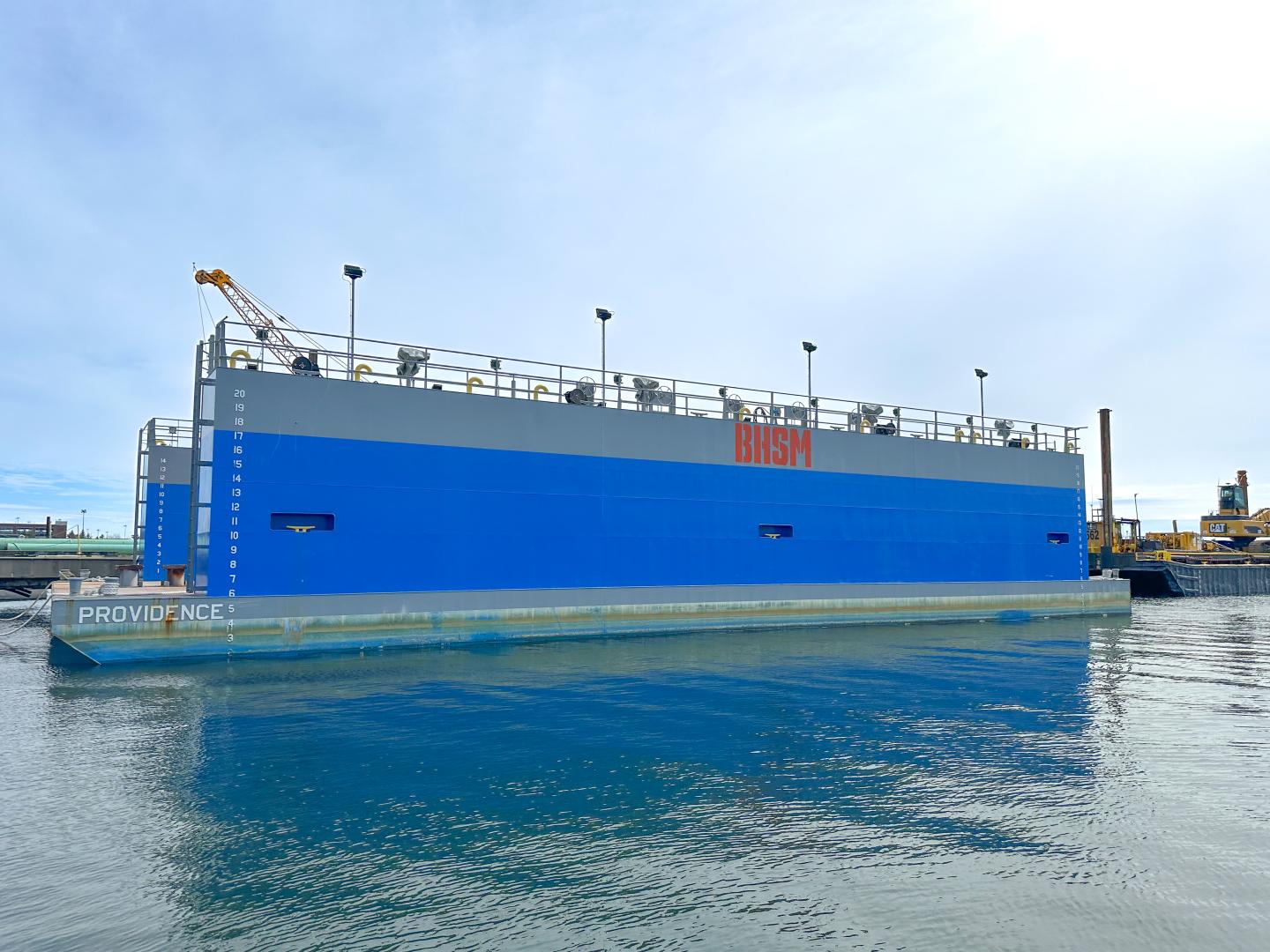 500-ton floating dry dock at Boston Harbor Shipyard & Marina